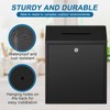 Yaocom Metal Money Donation Cash Box Collection Safe Suggestion Box