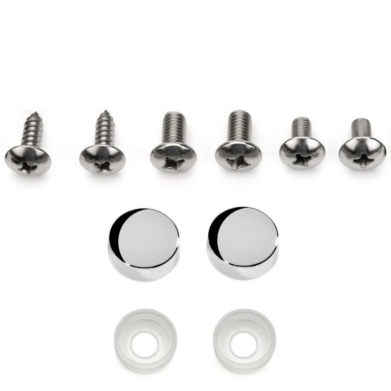 German 3D Flag Emblem Stainless Steel License Plate Frame (12"x6",