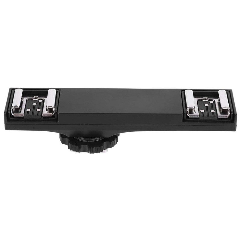 Quality Ultralight Dual Hot Shoe Splitter for SLR Camera Camcorder