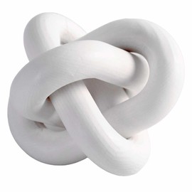 Homtik Wooden Knot - Aesthetic Modern Boho Decor for Wall Shelf, Coffee Table, Entryway Table, Dining Table, Bookshelf, Desk - Home Decoration for Living Room, Bedroom, Dining Room, Office (White)