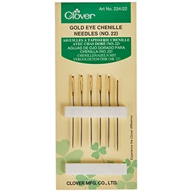Clover Gold Eye Chenille Needles - Size 22 6/Pkg