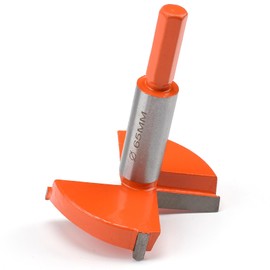 Forstner Drill Bit 65 mm with Guide, Wood Drill, Milling Drill, Art Drill with Hexagonal Shank, Branch Hole Drill, Hinge Drill for Wood and Hardwood