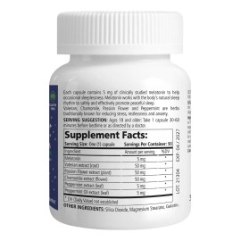 Neomeda Melatonina 5mg Mezcla Herbal 90 Cápsulas