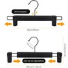 NORTHERN BROTHERS Pants Hangers 10 Pack – Black Plastic Pant