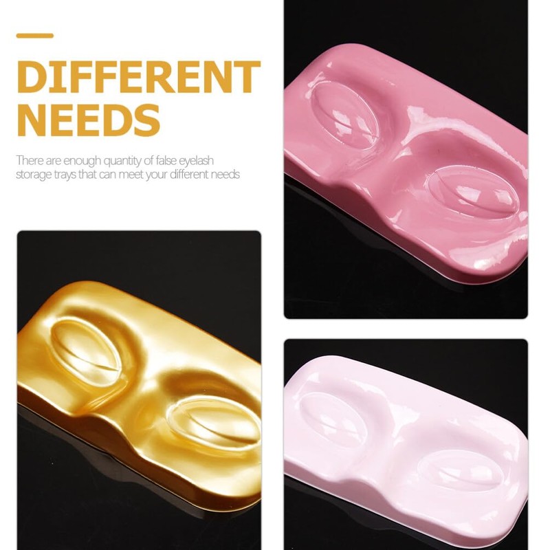 Mobestech 12Pcs Empty Eyelash Trays Holder Plastic False Eyelash Storage