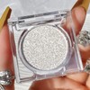 Glitter White Eyeshadow, Shimmer White Single Eye Make-Up Fine Powder