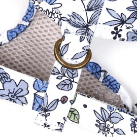 Angie and Allie Organic Cotton Dog Harness,No Pull Pet Harness with Leash D-Ring,Adjustable Soft Padded Dog Vest,Comfortable,Sustainable,Breathable and Stylish for Your Canine Companion