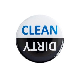 Dishwasher Magnet Dirty or Clean (2 1/4") Premium Flip Magnet Dish Washer Chores Ends Common Problems Save Time Waterproof and Durable Non Scratch Two Easy to See