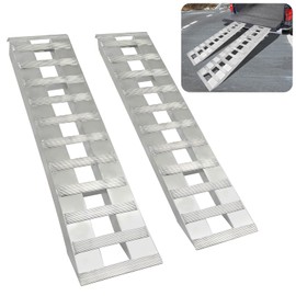 HECASA 60" X 15" Trailer Ramp Universal 6800 LBS Truck Bike Motorcycle Loading Ramps Hook End Knife Foot Pair