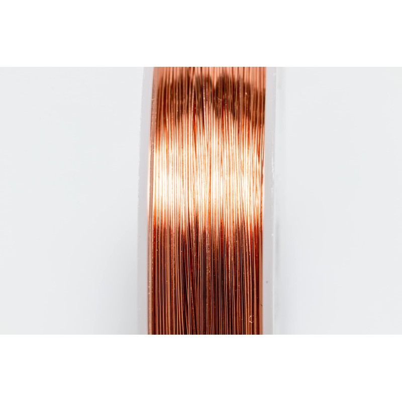 Craft Wire 24 Gauge, 99.9% Pure Copper Wire, Half Round,