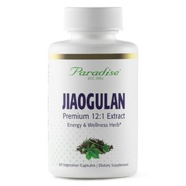 Paradise Herbs Jiaogulan, Vital Energy Adaptogen, Active Whole Spectrum, Super Potent, Ultra Pure, Vegan, Non GMO, Gluten Free 60 Vegetarian Capsules