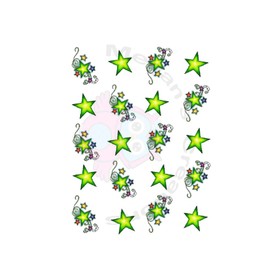 Stars and Swirls Waterslide/Water Transfer Nail Decals/Nail Art