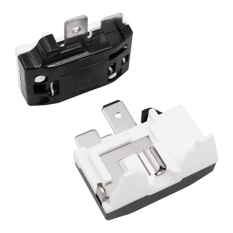 WANGCL 2PCS Compressor Start Relay 3Pin 15Ohm +2PCS Compressor Overload