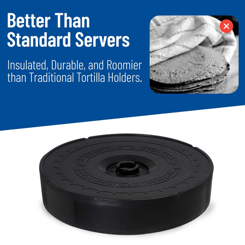 Carlisle FoodService Products Jumbo Server Tortilla Server with Insulated Lid