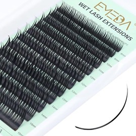 Premade Spire Lash Fans Eyelashes - Manga Style Premade Lash Fans Anime Eyelash Extensions Lighweigh Like Feather D Curl Pre Volume Lash Extensions by EMEDA(0.07mm D Curl Mix 9-13mm)