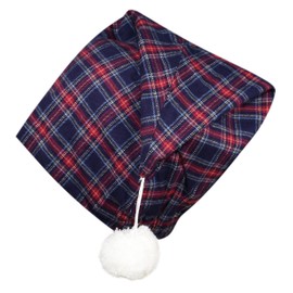 Lee Valley, Ireland - Gorra de Noche para Hombre, Lv28 Morado/Rojo Tartán, Large