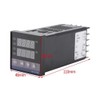 Nikou Digital Thermostat- 0℃~1300℃ AC110V-240V Intelligent Thermostat Alarm REX-C100 Digital