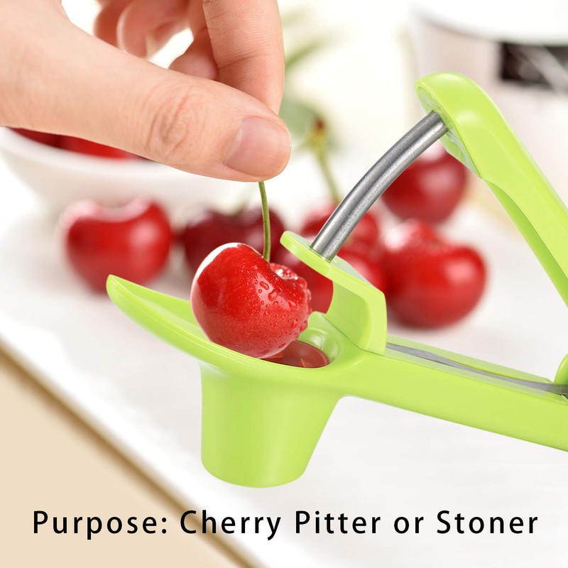 Cherry Pitter or Stoner, Olive red Dates pitting Device, Cherry
