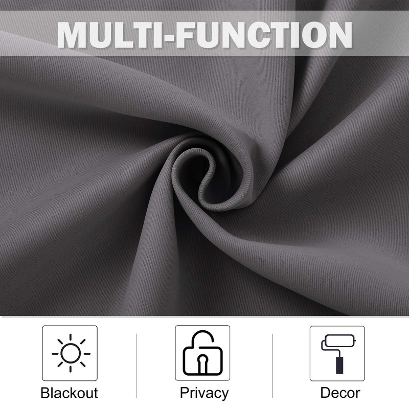 NICETOWN Blackout Kitchen Window Curtains - Thermal Insulated Blackout Grommet-Top