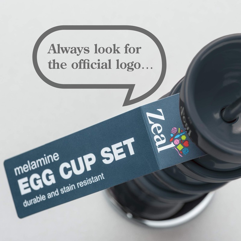 Zeal G277T Melamine Stack and Store Egg Cups/Holders, Set of
