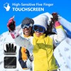 Ski Gloves, Warmest Waterproof and Breathable Snow Gloves for Cold