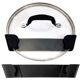 Maplefield Pot Lid Wall Organizers - Stick-On Clips for Pot Lids - Keep Your Cabinets Organized - Includes Two Sizes 6” and 9” to Fit Most Lids - Pack of Two (One of Each Size)
