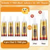 T-7000 Black Glue Adhesive, 4 x 15ML T7000 Adhesive Glue