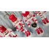 Premier Set Of 5 Nutcracker Christmas Decorations Wooden Tree Decorations