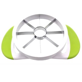 ANSIEDIO Apple Slicer Corer Fruit Cutter, Stainless Steel Slicer for Apples, Pears, Fruits, Ergonomic Handle, Easy Grip, Sharp Blade (8 Slices,Green)