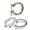 Generic 76mm 3" V Band Aluminium Flange + Stainless Steel