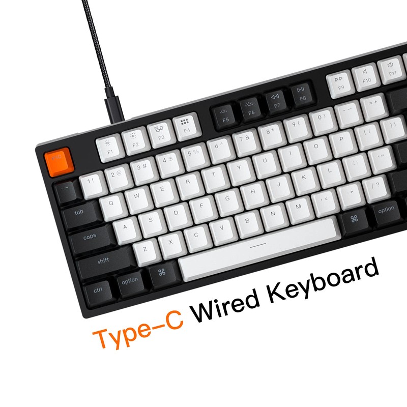 Keychron C2 Full Size Wired Mechanical Keyboard for Mac, Hot-swappable,