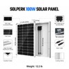 SOLPERK 100 Watt Solar Panel 12 Volt, 100W Solar Panel