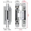 Hidden Door Hinge, 2 Pcs 6in Hidden Door Hinges, Hidden