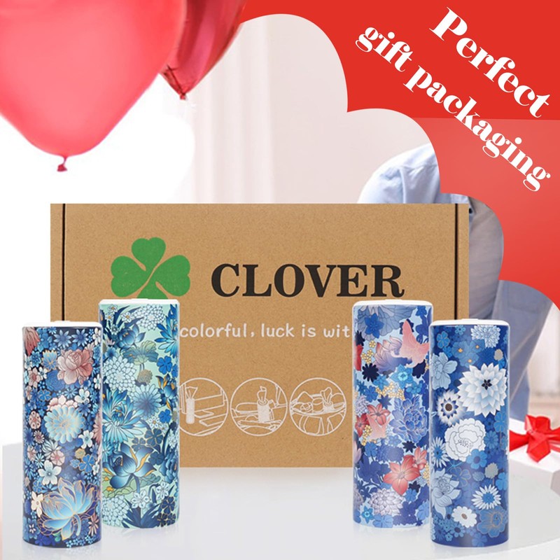 CLOVER Facial Tissues with Cap - 4 PK Car Tissues