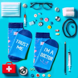 Zmart Unique Doctor Gifts for Men Women - Gifts Ideas for Doctors Funny Gifts for Doctors Women Men Residency Medical Graduation Gifts, Doctor Socks Funny
