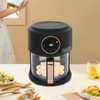 Airy Fryer,3.81qt 1200w Glass Air Fryer,8-In-1 Functions, 360° Viewable, Digital