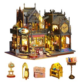 Generic Magic Dollhouse DIY Miniature House Kit,Wooden Magic Shop Dolls House with Furniture, Magic Castle Puzzle Toy Creative Gift Kid Teen Birthday Christmas (Magic Store)
