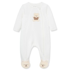 Little Me Baby Boys' Gentle Bear Footie, 3 Months