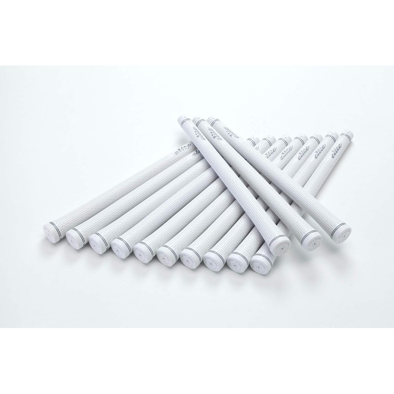 elitegrips TD50 Golf Grips, Set of 13, Silver White with