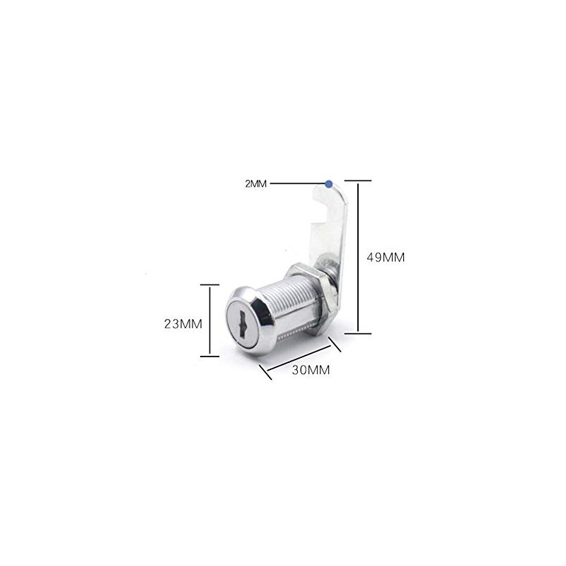 5 pcs Mailbox Lock Cam Lock,Security Cam Locks 30mm,File Cabinet