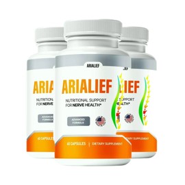 Arialeaf 3-Pack Arialief Sciatic Relief Capsules Aria Leaf Capsules - 180 Capsules