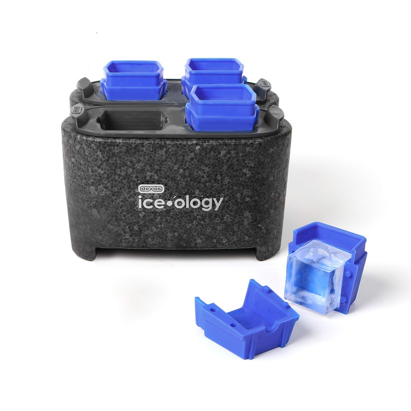 Dexas ice•ology Silicone Clear Ice Maker Tray for Crystal Clear