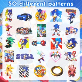 yumcute Kawaii Stickers, Cute Cartoon Stickers, Vinyl Soni, Waterproof, Aesthetic for Skateboard, Guitar, Laptops, Scrapbook, Phones, Bicycle Suitcase for Teenagers, Boys, Girls, Adults, Pack of 50