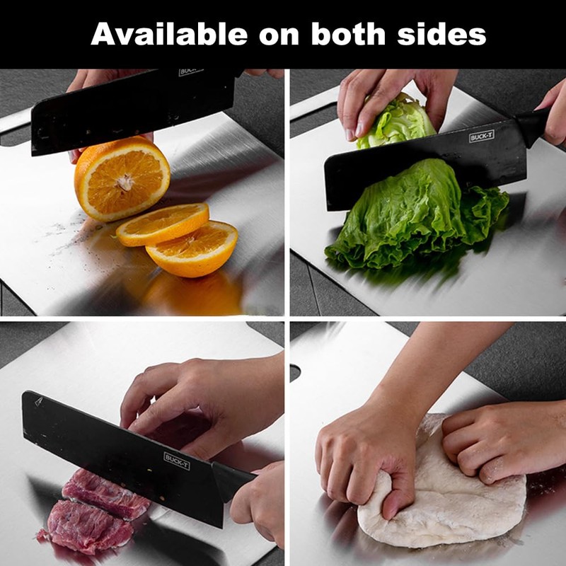 Schwylth Titanium Cutting Board, 3pcs Cutting Boards for Kitchen, Double-sided