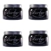 Barbers 4pz Gel Cubre Canas Barber Negro 350 Gr