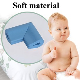 4 Pack Foam Corner Guards Edge Protectors Safety Corner Protectors 4 Corner Guards for Kids and Baby Proofing Blue foam edge protectors