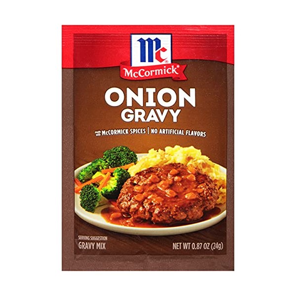 McCormick Onion Gravy Mix, 0.87 oz (Pack of 12)