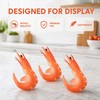 Artificial Shrimp Model 9 Pieces Red PVC 2.95 X 1.77