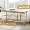 GAOMON Shoe Bench, 2-Tier Shoe Storage Bench for Entryway, Storage