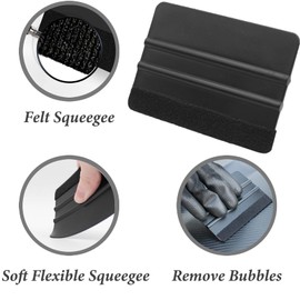 Spanno Car Vinyl Wrap Tool Kit for Car Film Installation includes Vinyl Squeegee, Felt Squeegee, Vinyl Cutter, Utility Knifes…